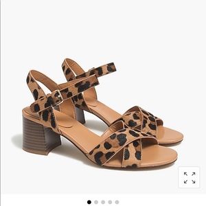 J Crew Low block sandal